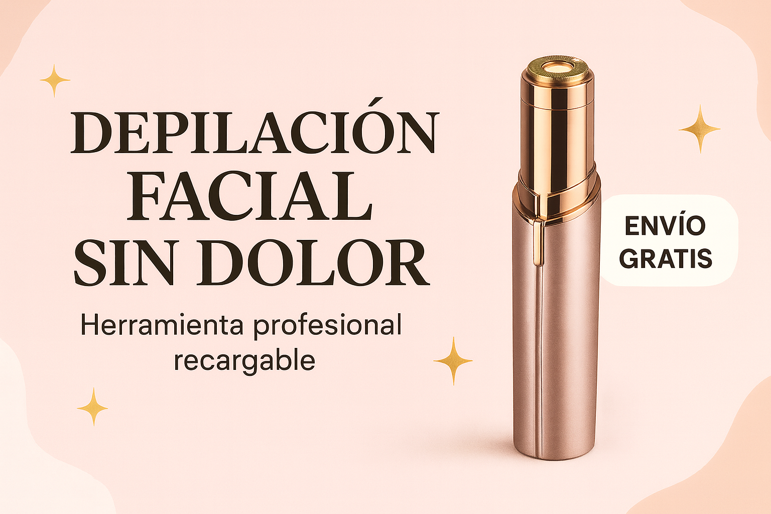 Herramienta Removedora de Pelo de Cejas Sin Dolor Recargable