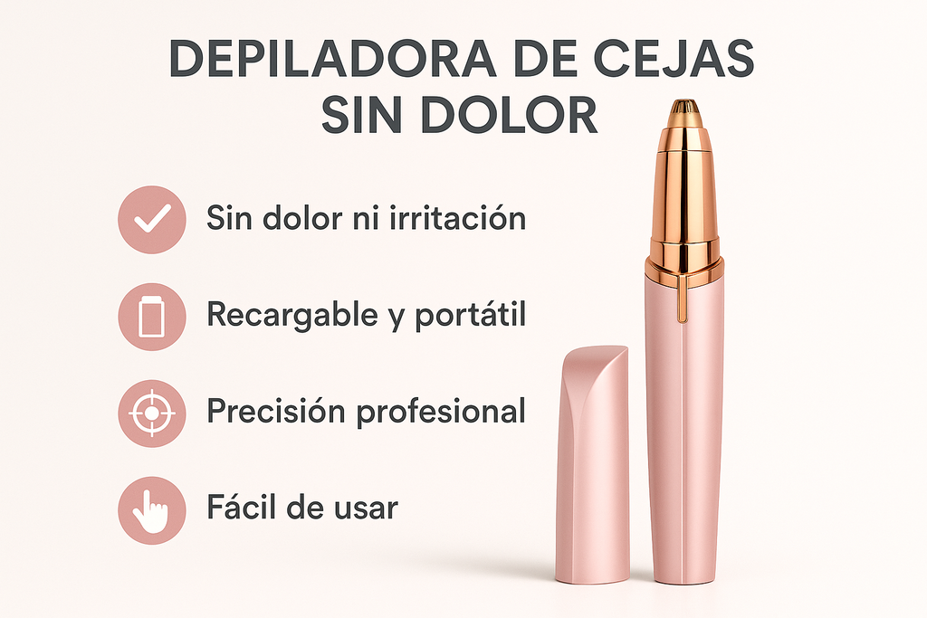 Herramienta Removedora de Pelo de Cejas Sin Dolor Recargable